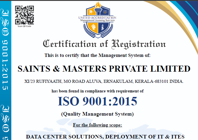ISO 9001:2015 Certificate